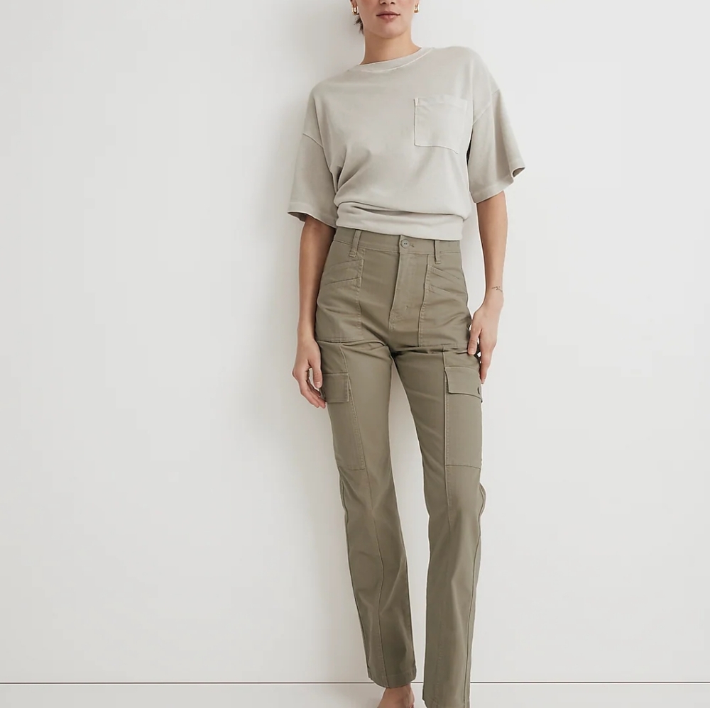 NWT Madewell "The Garment-Dyed '90s Straight Cargo Pant"